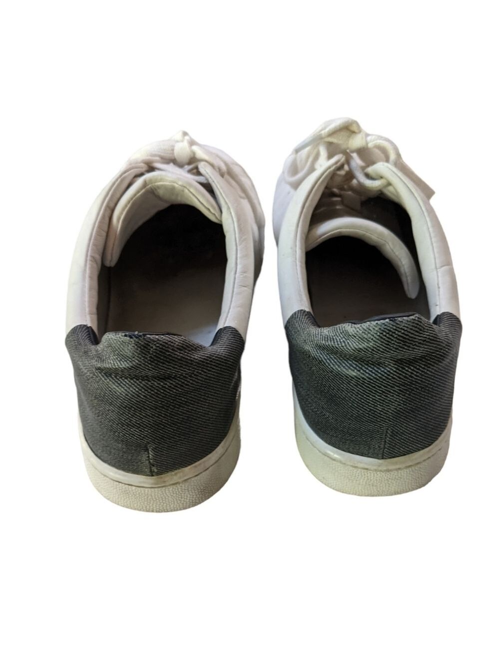 Vince Leather Mixed Media Low Top Sneakers Shoes - Picture 5 of 8